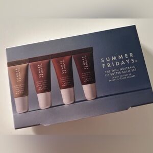 NIB Summer Fridays New limited edition mini neutrals lip butter balms